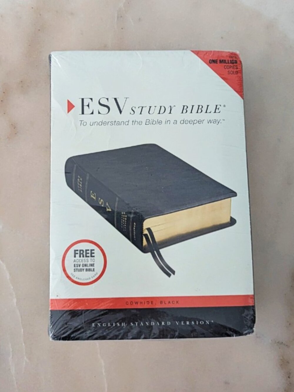 Crossway ESV Study Bible - Black Cowhide Leather